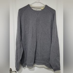 Tommy Bahama Mens Long Sleeve Gray Pullover Sweater